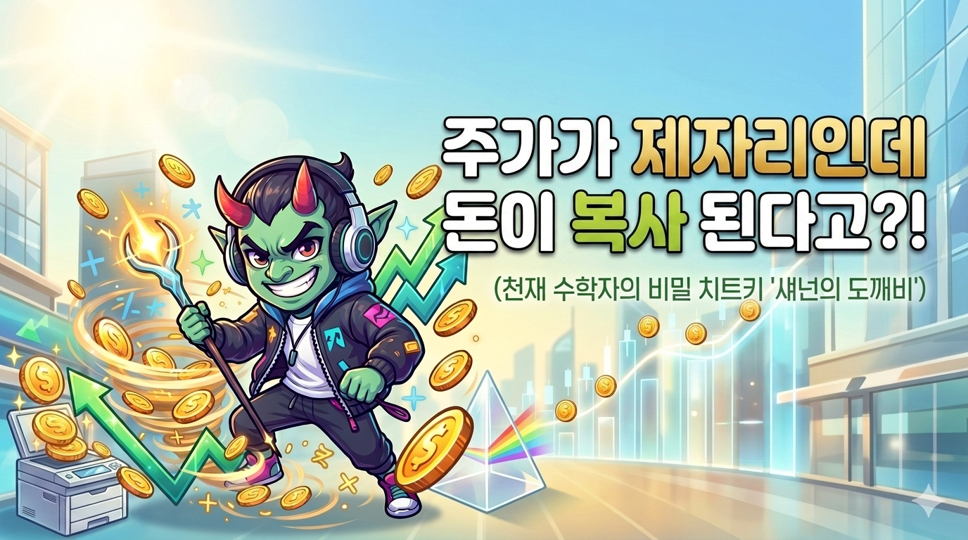 주가가 제자리인데 돈이 복사가 된다고?!